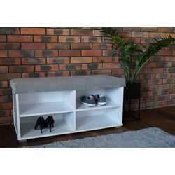 Тумба для обуви Prime Furniture Megi 100 (White/Gray)