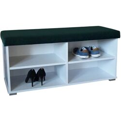 Тумба для обуви Prime Furniture Megi 100 (White/Green) Thumb