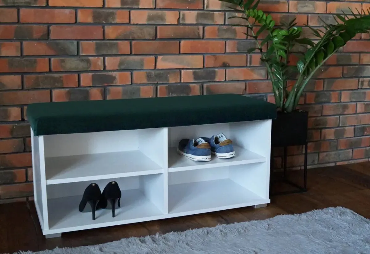 Тумба для обуви Prime Furniture Megi 100 (White/Green)