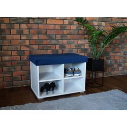 Тумба для обуви Prime Furniture Megi 65 (White/Blue)