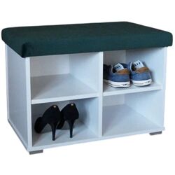 Тумба для обуви Prime Furniture Megi 65 (White/Green) Thumb