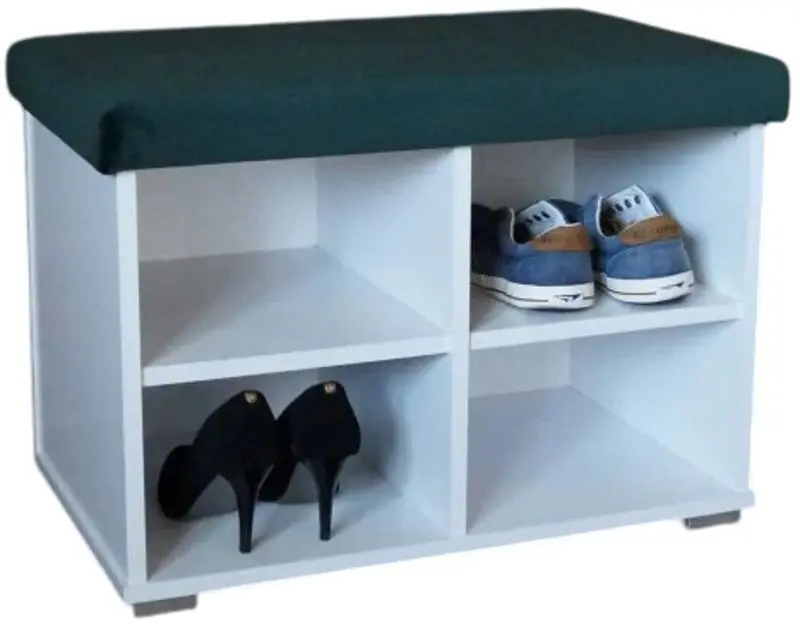 Тумба для обуви Prime Furniture Megi 65 (White/Green) - 2