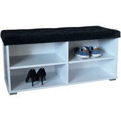 Тумба для обуви Prime Furniture Megi Pik 100 (White/Black) Thumb