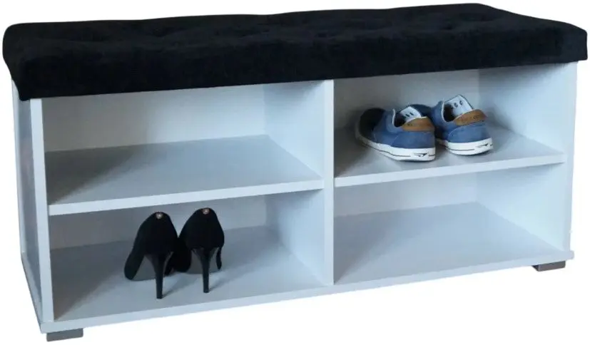 Тумба для обуви Prime Furniture Megi Pik 100 (White/Black) - 2