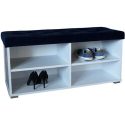 Тумба для обуви Prime Furniture Megi Pik 100 (White/Blue) Thumb