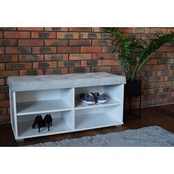 Тумба для обуви Prime Furniture Megi Pik 100 (White/Gray)