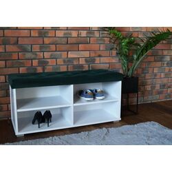 Тумба для обуви Prime Furniture Megi Pik 100 (White/Green)