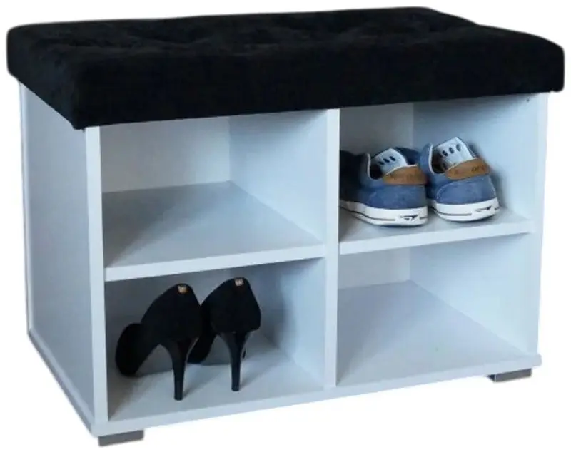 Тумба для обуви Prime Furniture Megi Pik 65 (White/Black) - 2