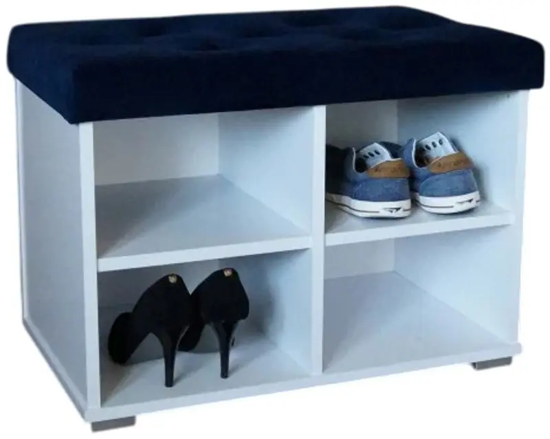 Тумба для обуви Prime Furniture Megi Pik 65 (White/Blue) - 2