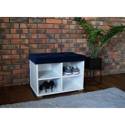 Тумба для обуви Prime Furniture Megi Pik 65 (White/Blue)