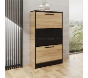 Tumba pentru incaltaminte Prime Furniture SZNB01 (Craft Oak Golden/Black)