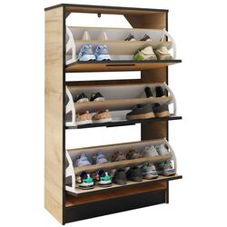 Tumba pentru incaltaminte Prime Furniture SZNB01 (Craft Oak Golden/Black) Thumb