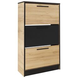 Tumba pentru incaltaminte Prime Furniture SZNB01 (Craft Oak Golden/Black) Thumb