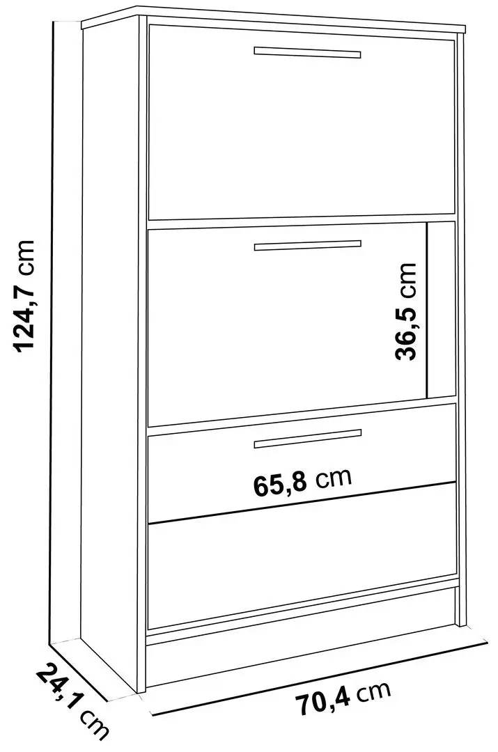 Тумба для обуви Prime Furniture SZNB01 (White/Black) - 2