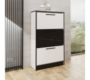 Tumba pentru incaltaminte Prime Furniture SZNB01 (White/Black)