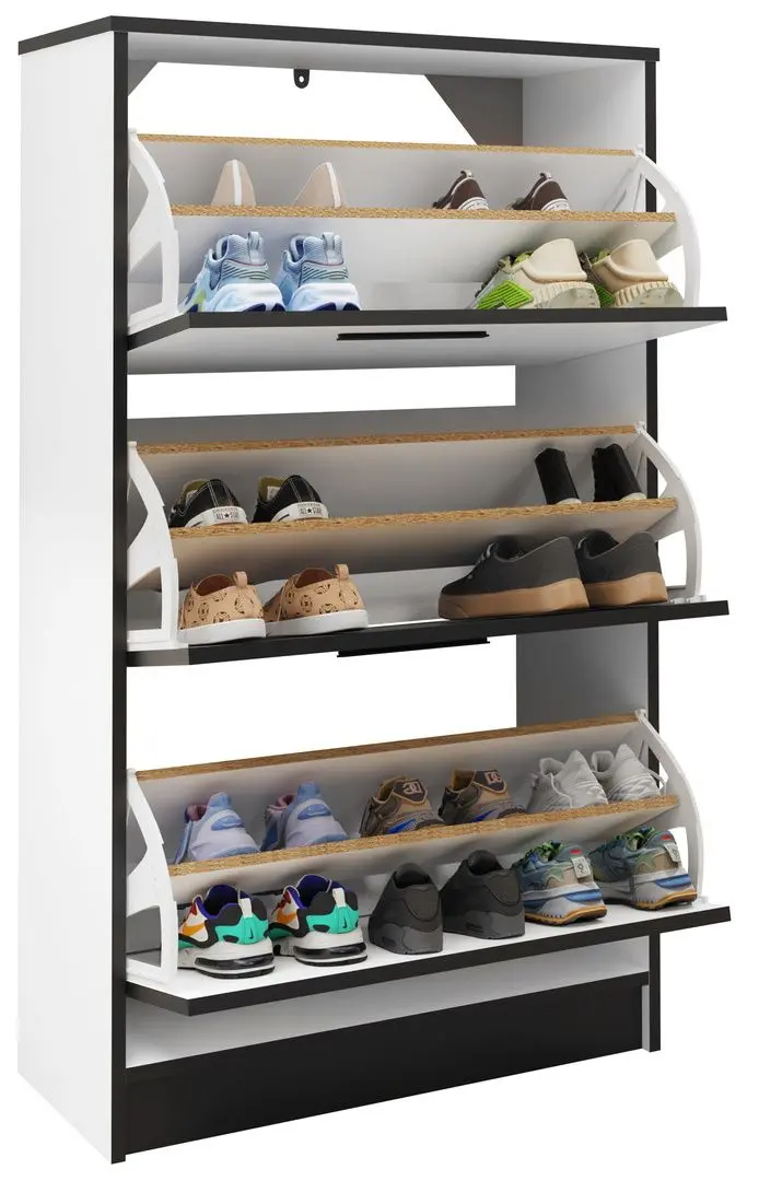 Тумба для обуви Prime Furniture SZNB01 (White/Black) - 3