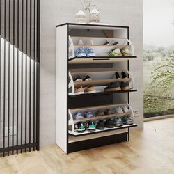 Тумба для обуви Prime Furniture SZNB01 (White/Black) Thumb