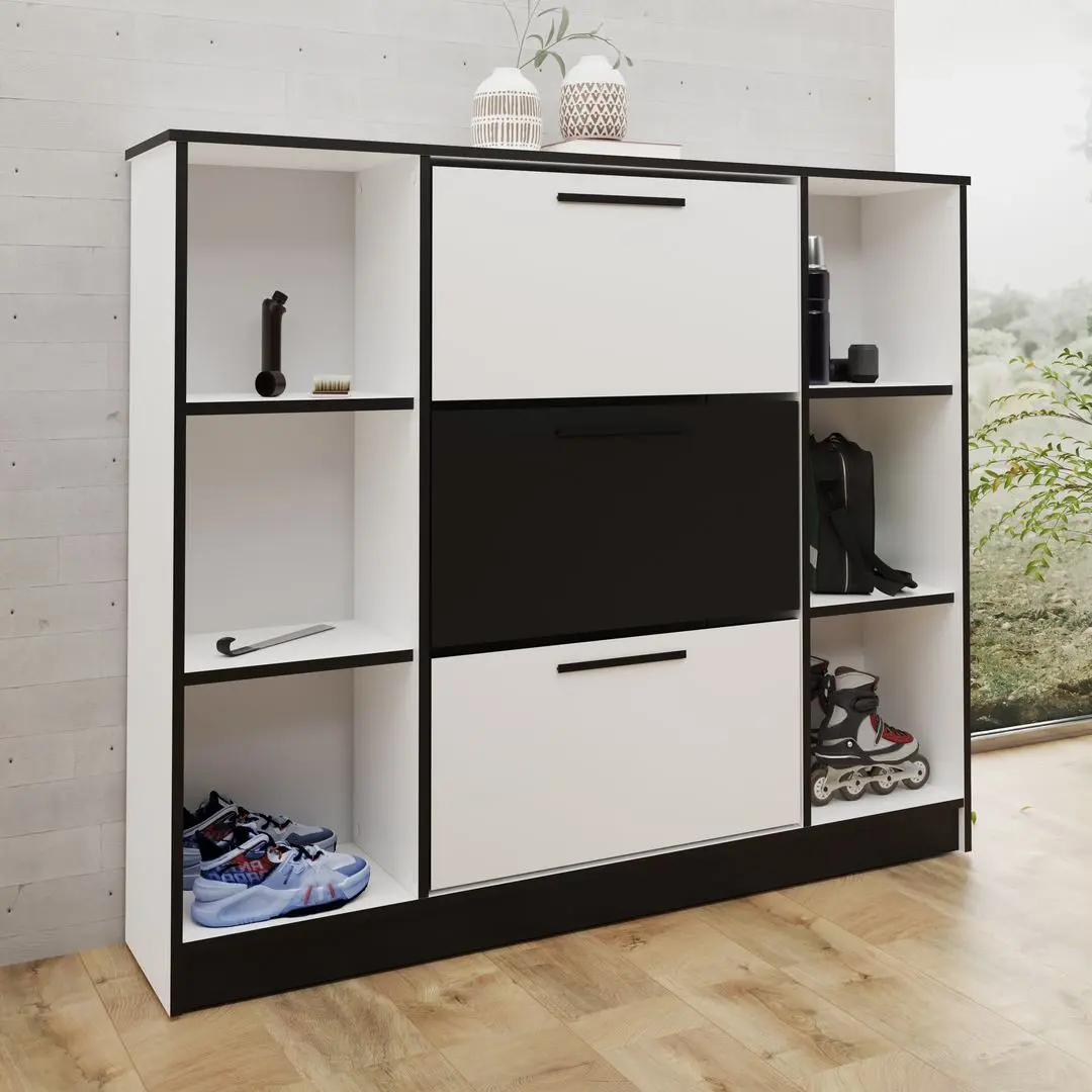 Тумба для обуви Prime Furniture SZNB02 (White/Black)