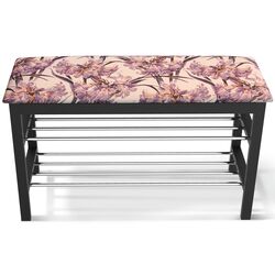 Scaun pentru pantofi Sheffilton SR-0628-TP B-3 (Black/Amaryllis)