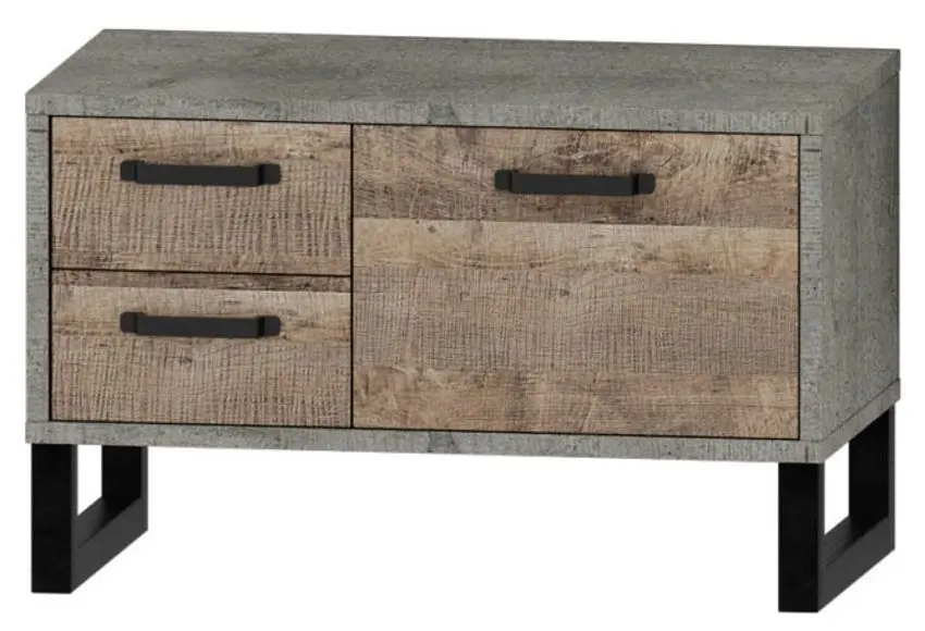 Tumba pentru incaltaminte Sokme Bari 1D/2S (Woodcon/Grange Sand Oak)