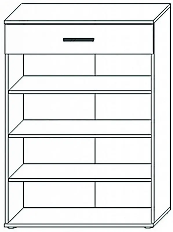 Tumba pentru incaltaminte Sokme Barselona 2D/1S (Artisan Oak/White) - 3