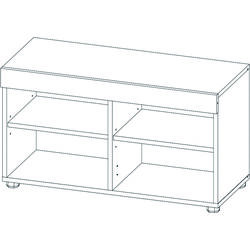 Тумба для обуви Sokme Фокус (Дуб Артисан) Thumb