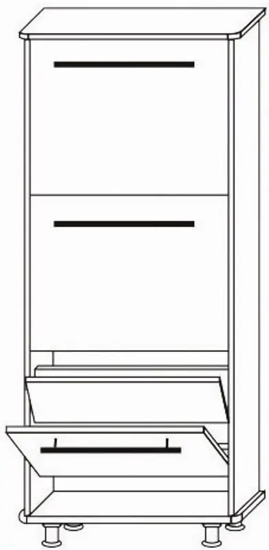 Tumba pentru incaltaminte Sokme Niagara (Sonoma Oak/Wenge Magic)