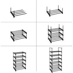 Etajera pentru incaltaminte Songmics LSA23BK (Black) Thumb