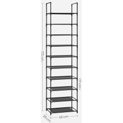 Cтеллаж для обуви Songmics LSH010B02 (Black) Thumb