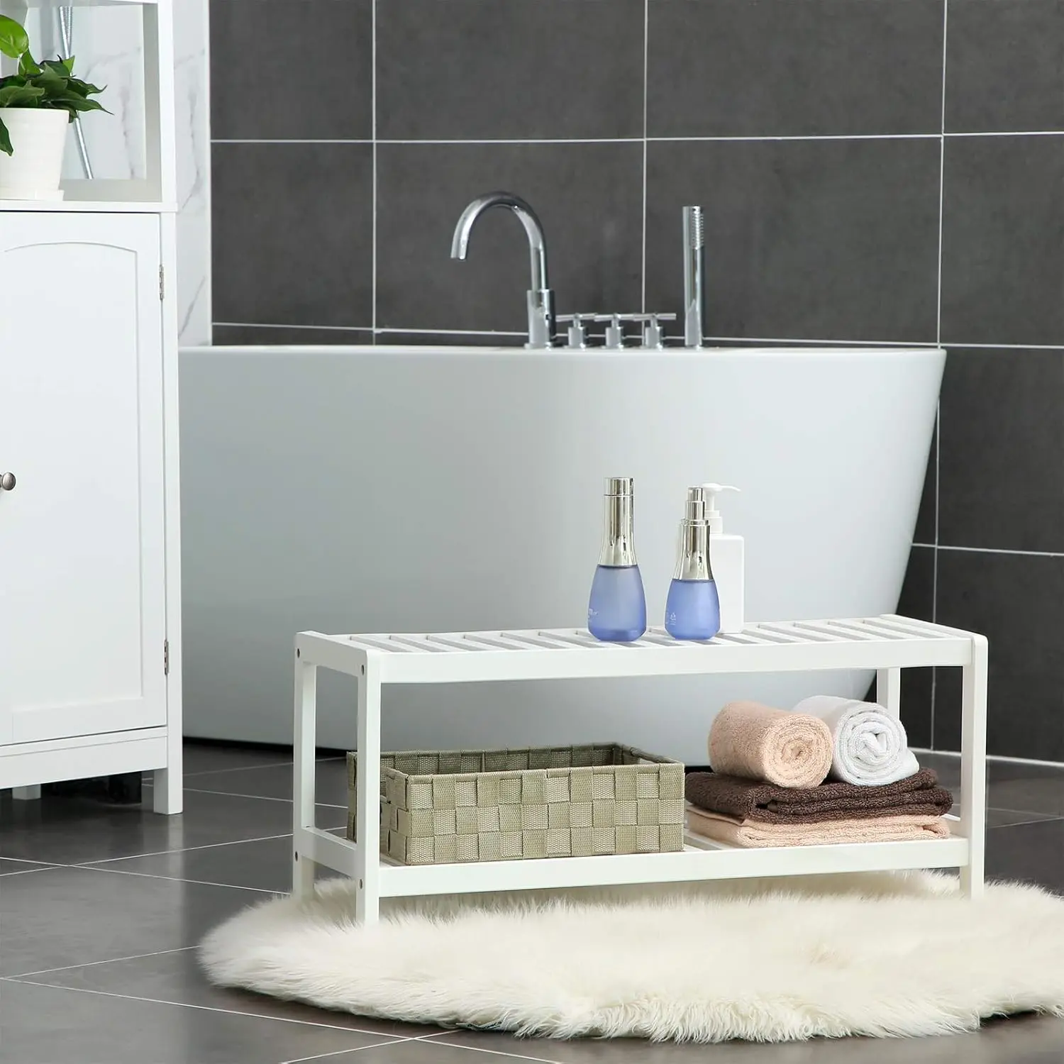 Стеллаж для обуви Songmics LBS02WT (White) - 5