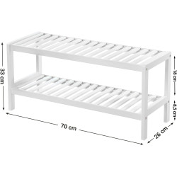 Стеллаж для обуви Songmics LBS02WT (White) Thumb