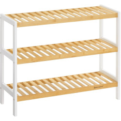 Стеллаж для обуви Songmics LBS03H (White/Bamboo) Thumb