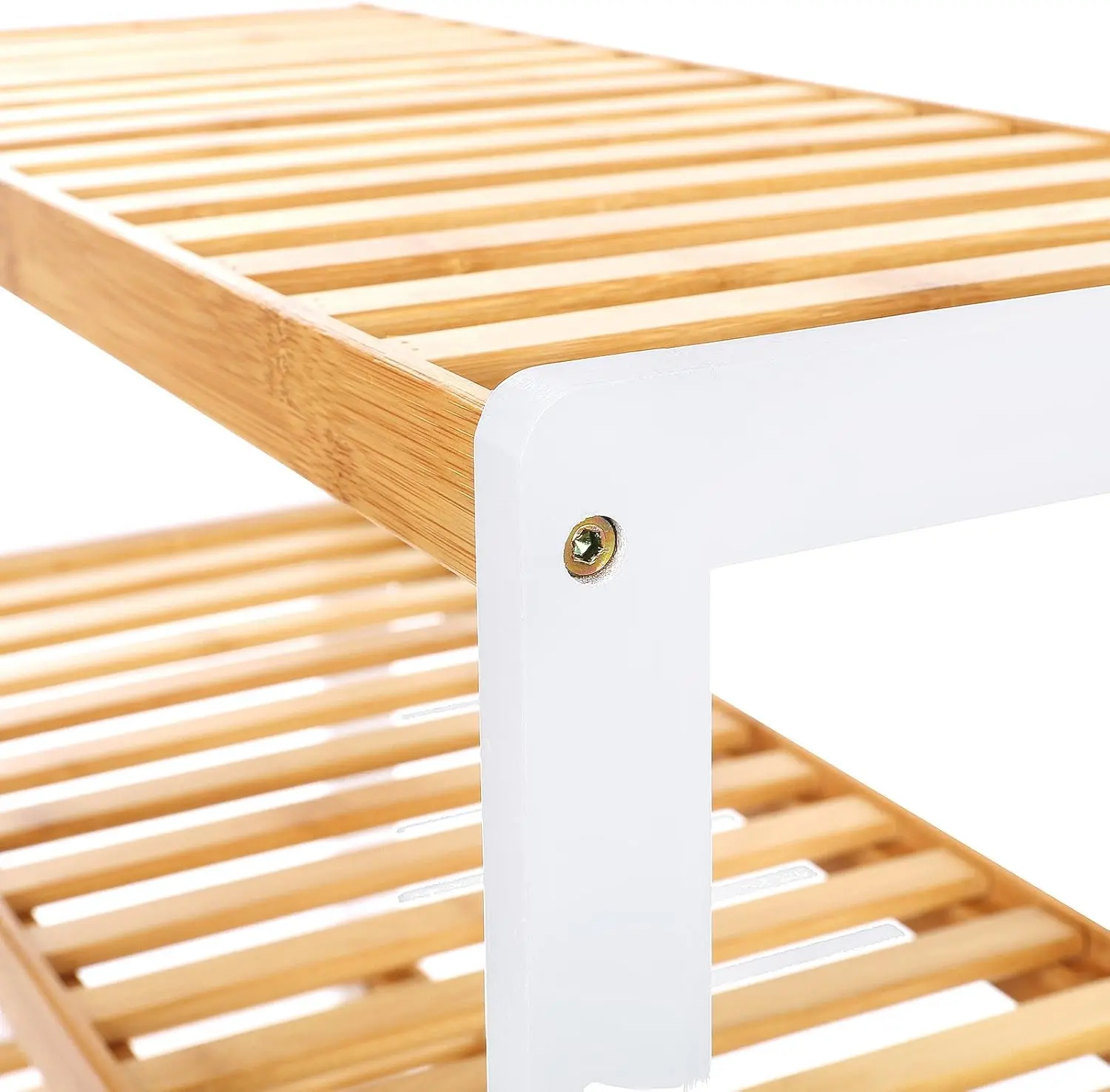 Стеллаж для обуви Songmics LBS03H (White/Bamboo)