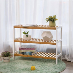 Стеллаж для обуви Songmics LBS03H (White/Bamboo) Thumb