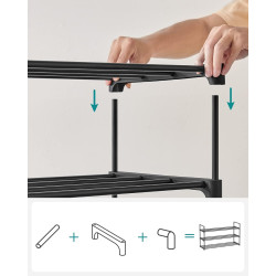 Etajera pentru incaltaminte Songmics LSA13BKV1 (Black) Thumb