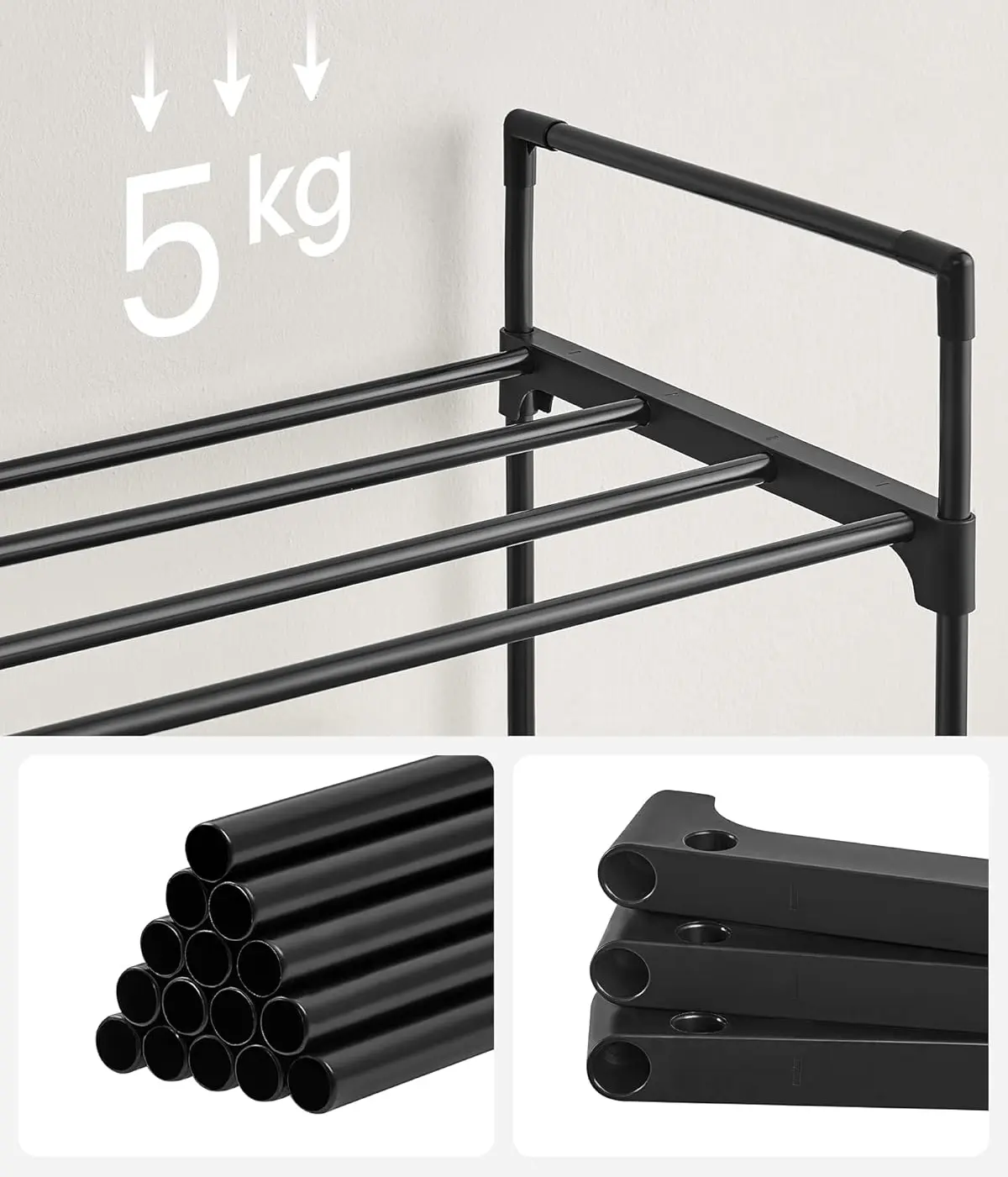 Etajera pentru incaltaminte Songmics LSA13BKV1 (Black) - 5