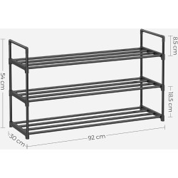 Etajera pentru incaltaminte Songmics LSA13BKV1 (Black) Thumb