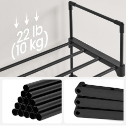 Etajera pentru incaltaminte Songmics LSA25BK (Back) Thumb