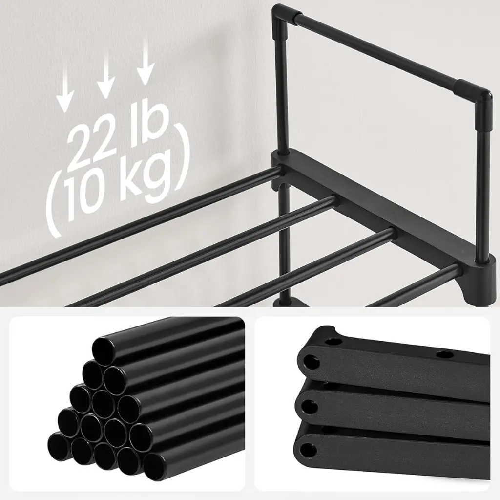 Etajera pentru incaltaminte Songmics LSA25BK (Back) - 6