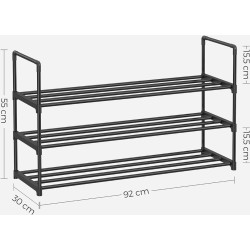 Etajera pentru incaltaminte Songmics LSA303B02 (Black) Thumb