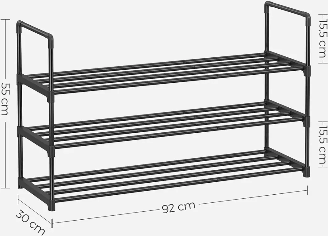 Etajera pentru incaltaminte Songmics LSA303B02 (Black) - 6