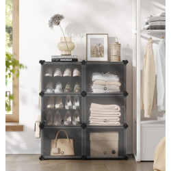 Стеллаж-органайзер для обуви Songmics LPC033B01 (Black) Thumb