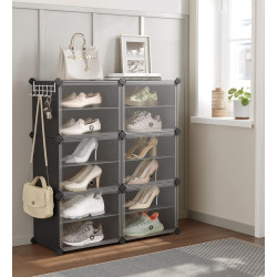 Etajera-organizer pentru incaltaminte Songmics LPC033B01 (Black)