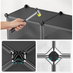 Стеллаж-органайзер для обуви Songmics LPC033B01 (Black) Thumb