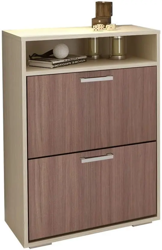 Тумба для обуви Стендмебель Дели Nr.1 (Ясень Шимо Темный/Ясень Шимо Светлый)