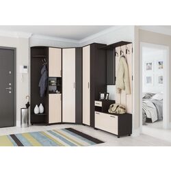 Tumba pentru incaltaminte SV-Mebel Nr.2 Wenge Oak/Milky Oak (cu sertar) Thumb