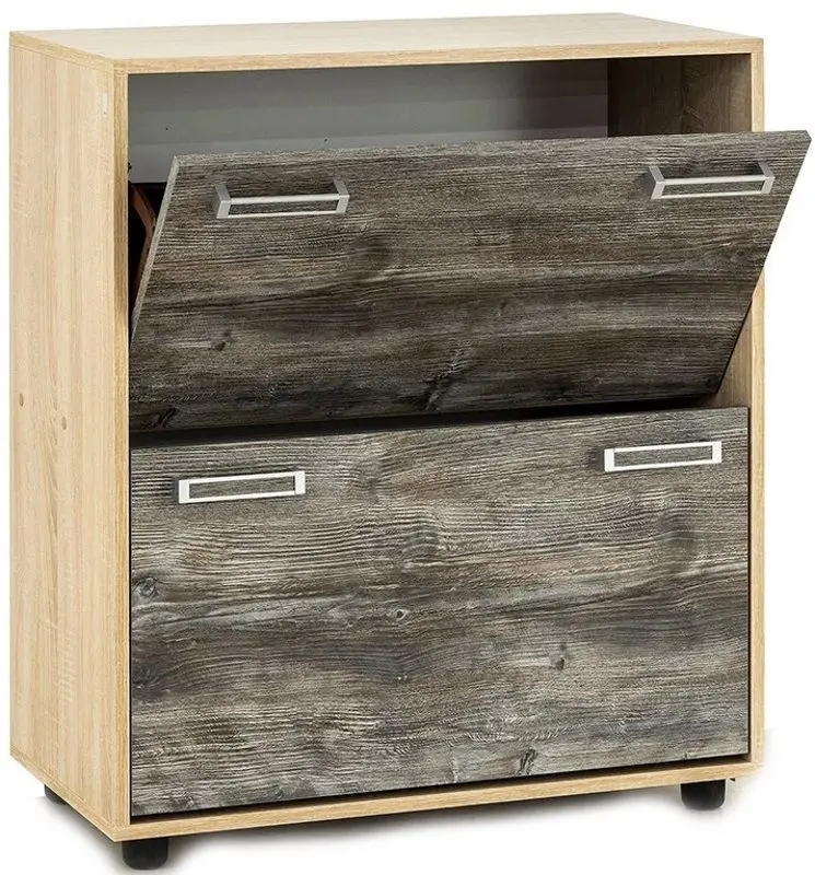 Тумба для обуви SV-mebel Визит-1 (Дуб Сонома/Сосна Джексон) - 2