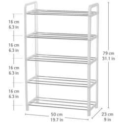 Стеллаж для обуви Tatkraft Art Moon Whistler 11571 (White) Thumb