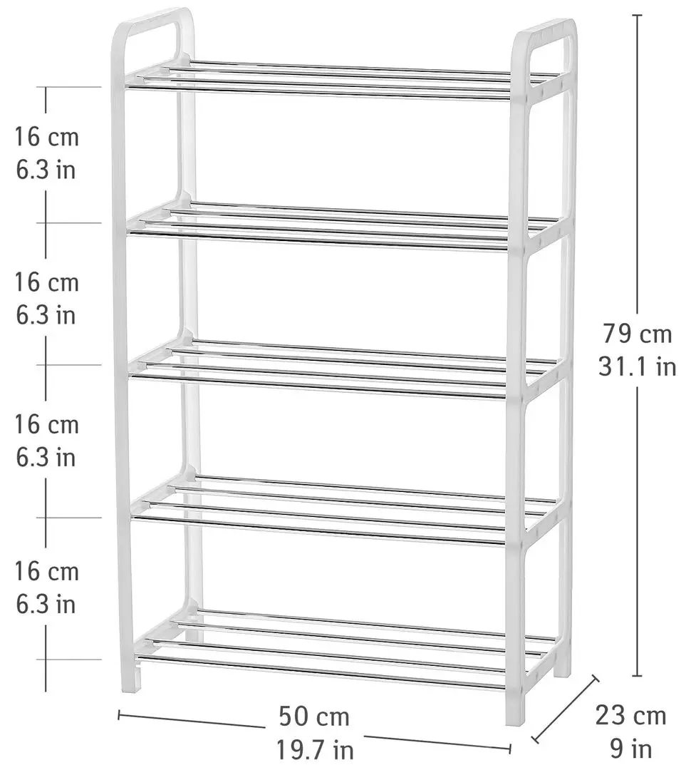 Стеллаж для обуви Tatkraft Art Moon Whistler 11571 (White) - 4
