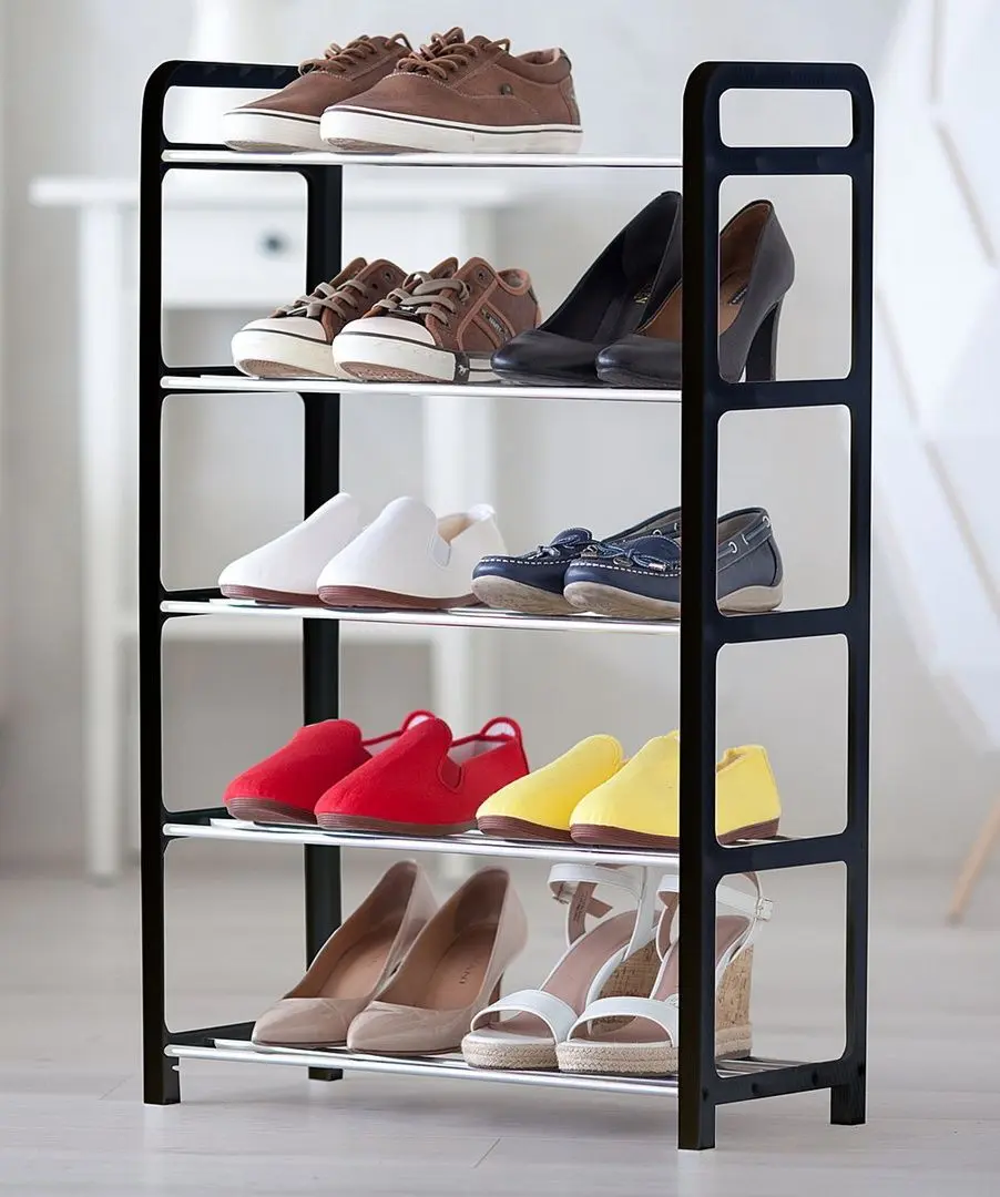 Etajera pentru incaltaminte Tatkraft Art Moon Yoho 10406 (Black/Inox) - 3